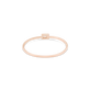 Rose Gold Teeny Baguette Diamond Ring