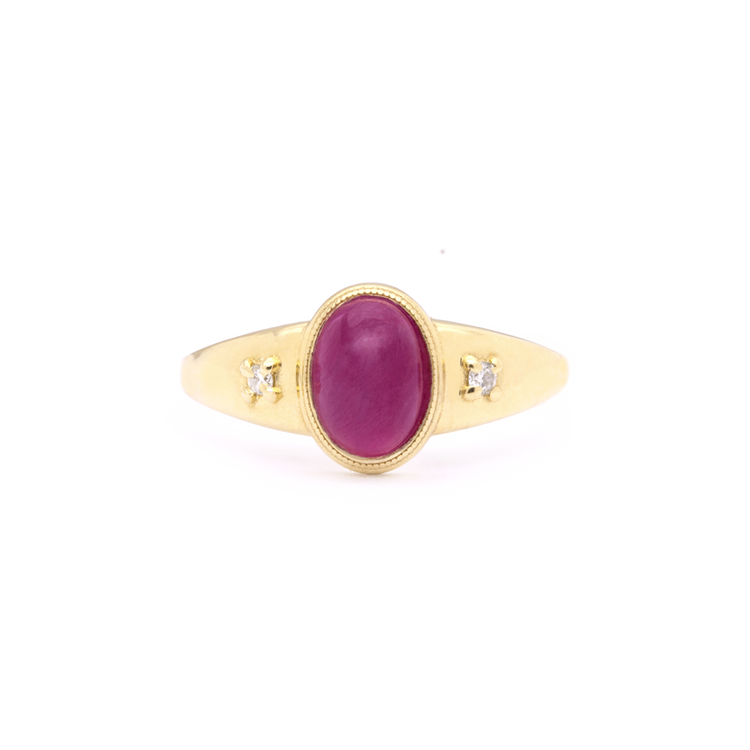 Ruby Bijoux Signet Ring