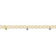 Sapphire Sprinkle Charm Bracelet
