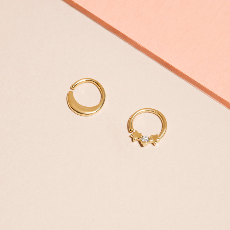 Saturn Fixed Piercing Earring