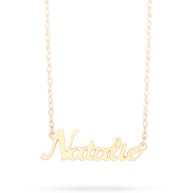 Say My Name Script Necklace