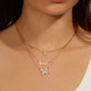 Image of 14K Yellow Gold Say My Name Script Necklace with Stone and Strand Necklaces