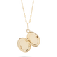 Stone and Strand 14K Yellow Gold Secret's Safe Locket Close Up Open Image