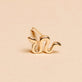 Stone and Strand 10K Yellow Gold Serpent Stud Editorial Image