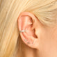 Image of 10K Yellow Gold Serpent Stud with Stone and Strand Earrings
