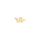 Stone and Strand 10K Yellow Gold Serpent Stud Front Image