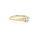 Stone and Strand 10K Yellow Gold Bold Shield of Strength Diamond Pinky Signet Side Image