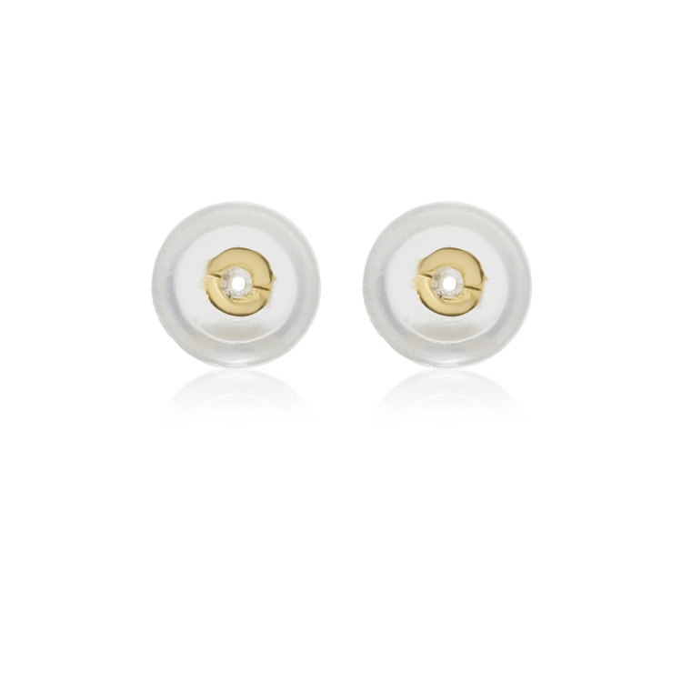 14K Gold Bubble Earring Backs (2 pieces)