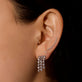 Silver White Topaz Cascade Earrings