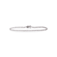 Silver White Topaz Tennis Bracelet