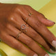 Six Bezel Diamond Band