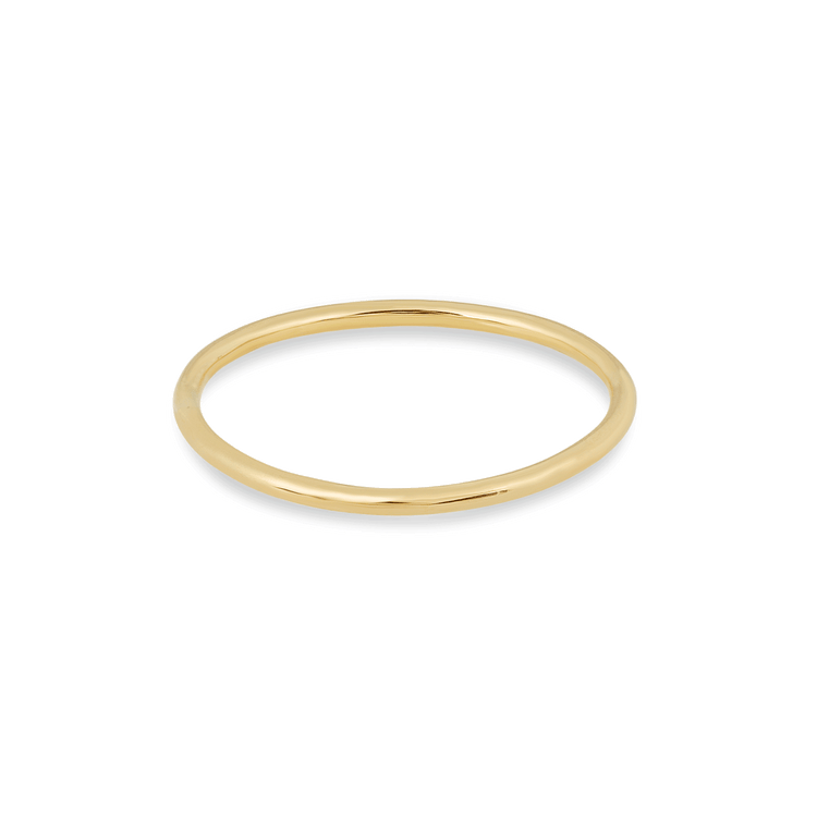 Slim Gold Round Band