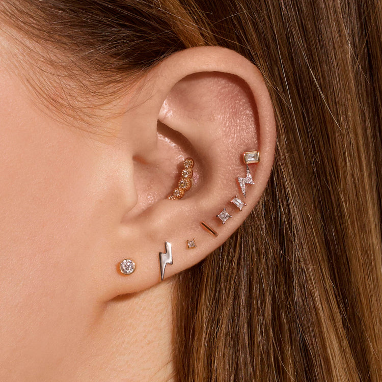 Small Bezel Diamond Stud