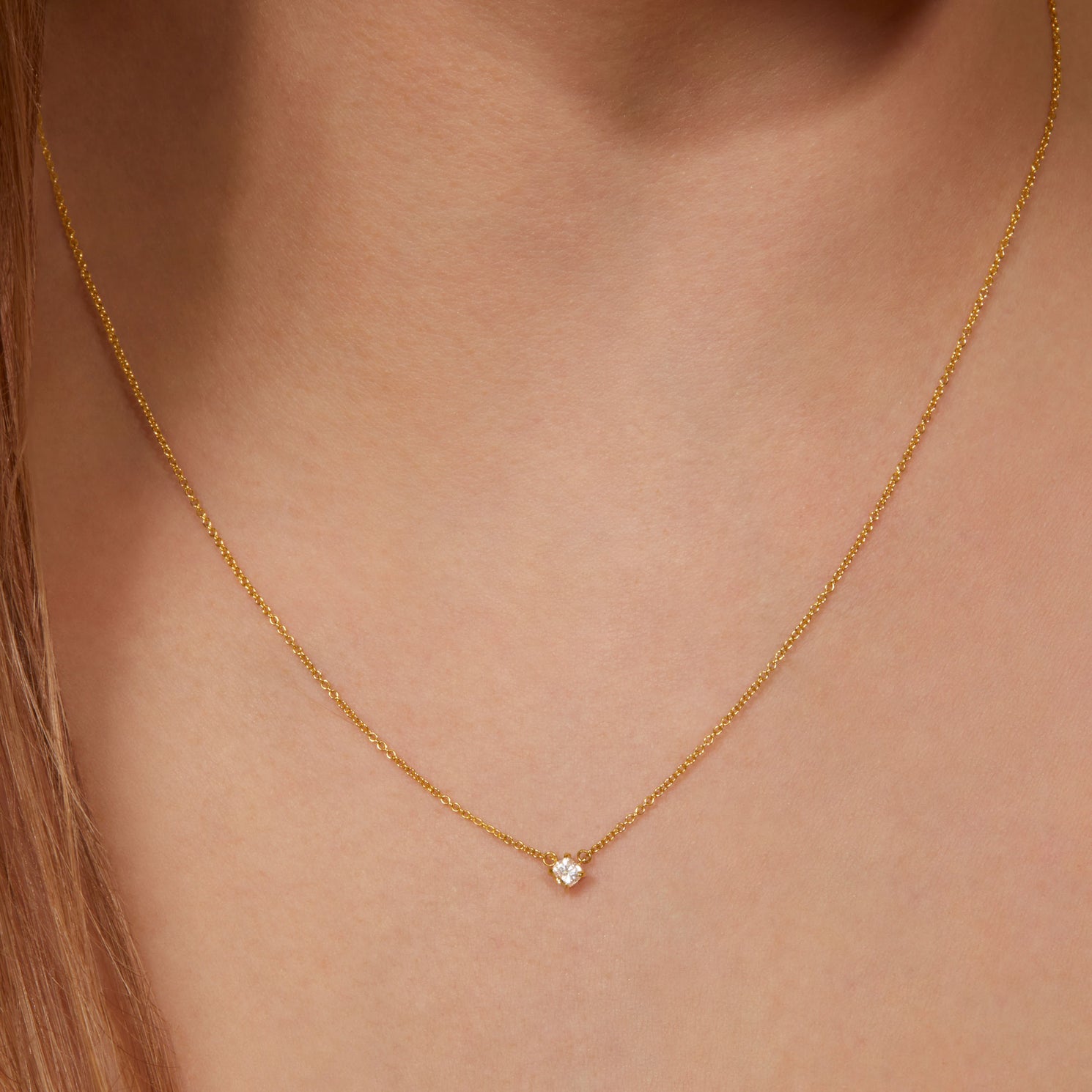 Small Solitaire Diamond Small Cushion Cut Diamond Solitaire Necklace (Limited Edition) – STONE ...