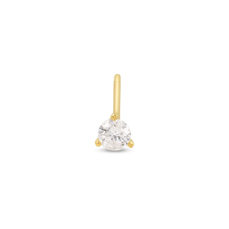 Stone and Strand 10K Yellow Gold Small Diamond Stud Front Image
