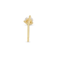 Stone and Strand 10K Yellow Gold Small Diamond Stud Rear Image