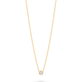 Stone and Strand 10K Yellow Gold Small Round Diamond Necklace Front Image