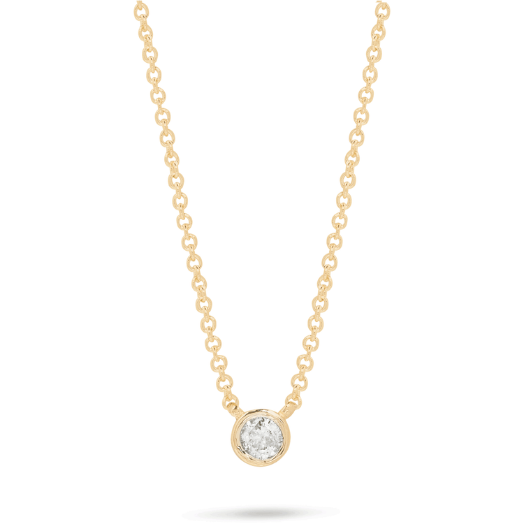 3.00 Carat Pear-Shaped Diamond Pendant in 14k Yellow Gold – Greenleaf  Diamonds