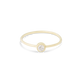 Stone and Strand 10K Yellow Gold Small Round Diamond Ring Front Image