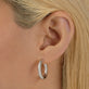 Small Silver Hollow Hoops