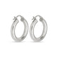 Small Silver Hollow Hoops