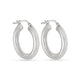 Small Silver Hollow Hoops