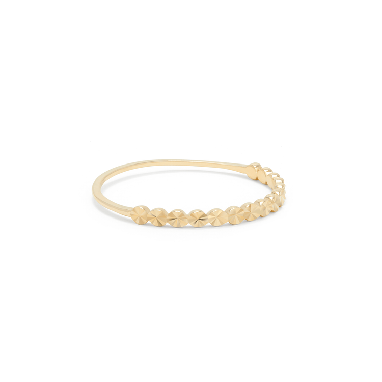 Stone and Strand 10K Yellow Gold Spark Circle Band Side Image