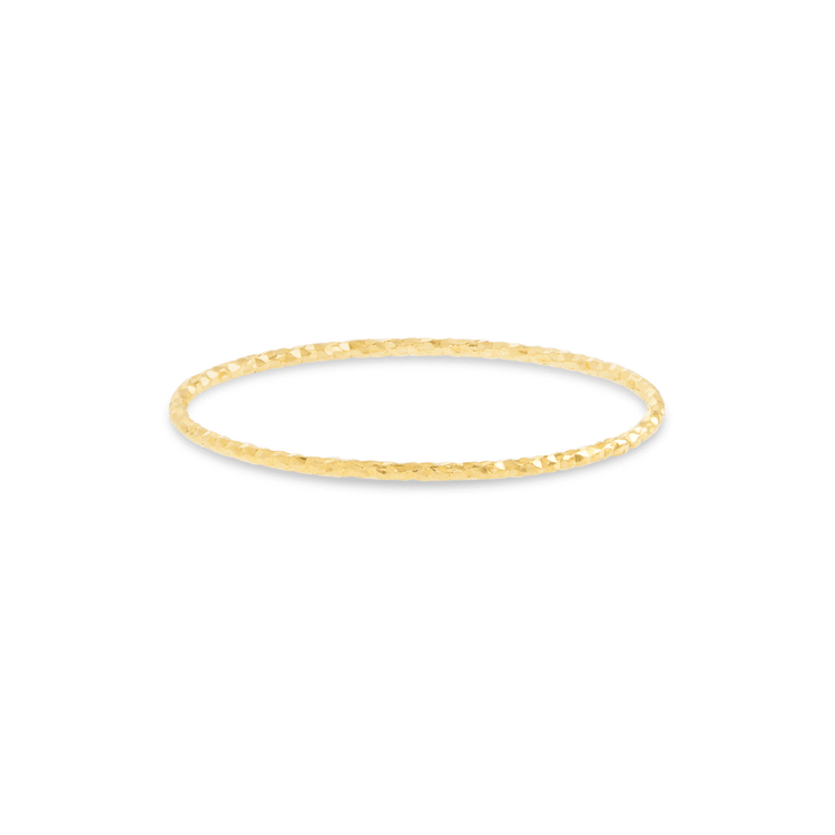 Stone and Strand 14K Yellow Gold Ultra Fine Sparkle Ring Front Image