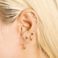 Sparkle Safety Pin Earring