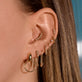 Sparkle Safety Pin Earring