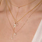 Spell It Out Diamond Initial Dog Tag Necklace