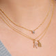 Spell It Out Diamond Initial Dog Tag Necklace
