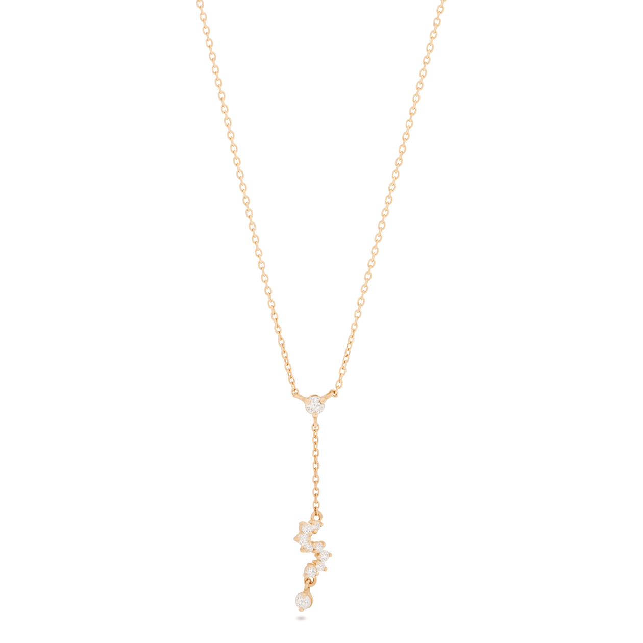 Squiggle Lariat Necklace – STONE AND STRAND