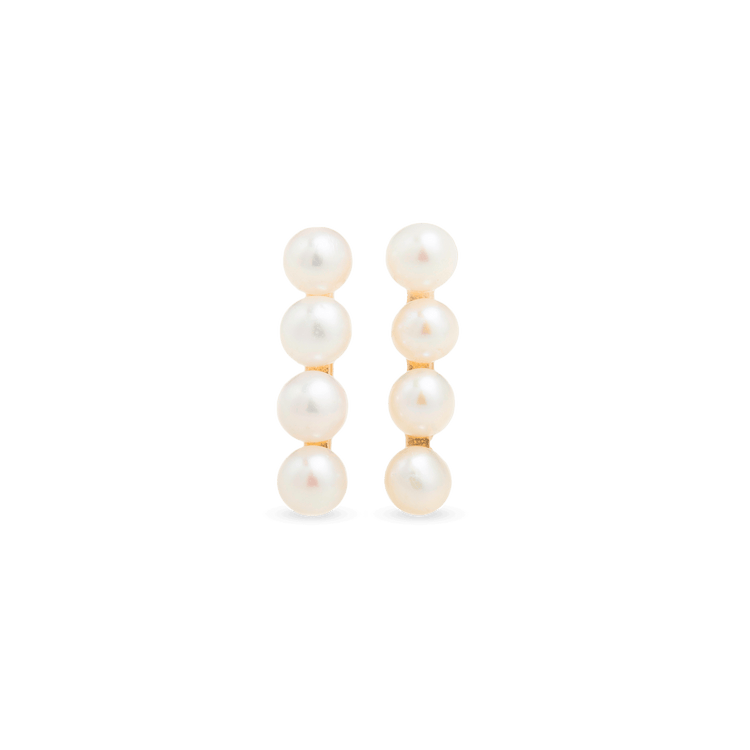 Stacked Pearl Studs