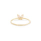 Strawberry Sunset Butterfly Ring