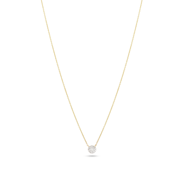 Stone and Strand 14K Yellow Gold Strength in Solitude Diamond Necklace Front Image