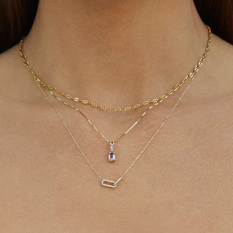 Image of 10K Yellow Gold Sugarplum Candyland Necklace with Stone and Strand Necklaces