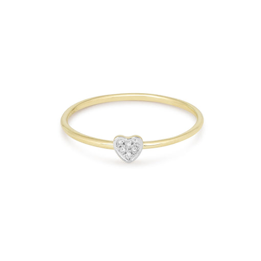 Pave Diamond Heart Ring – STONE AND STRAND