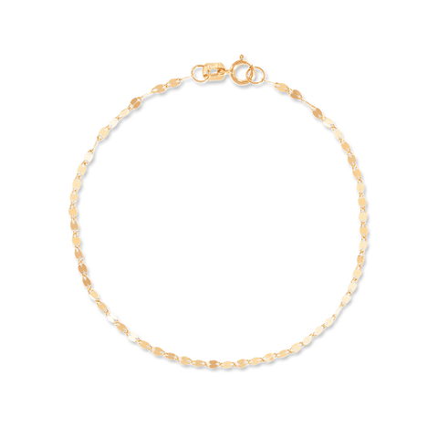 Stone and Strand 10K Yellow Gold Sparkle Chain Bracelet Front Image