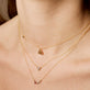 Diamond Triad Necklace - On  body