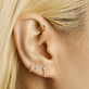 Pave Diamond Shape Stud Earrings