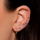 Tanzanite Tiara Piercing Earring