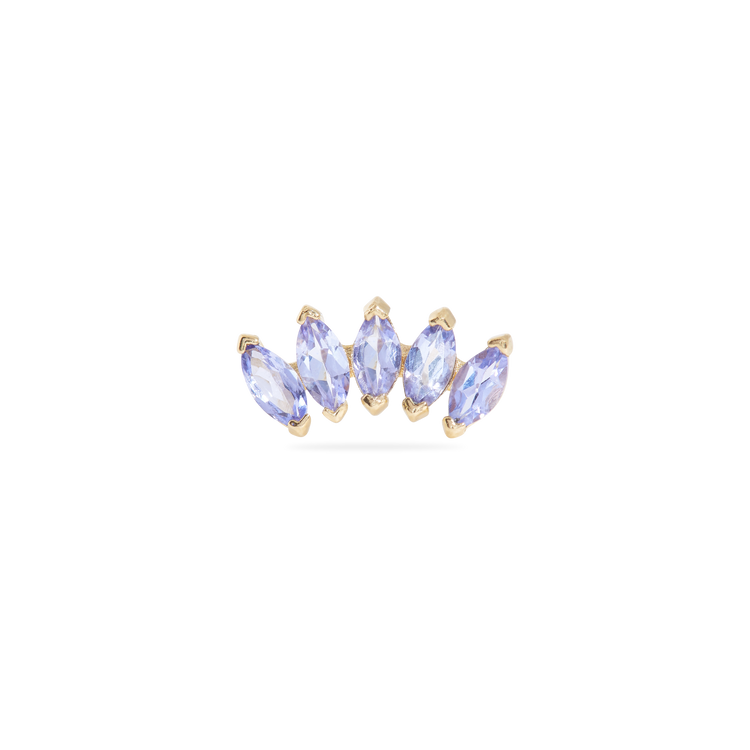 Tanzanite Tiara Stud