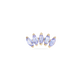 Tanzanite Tiara Stud