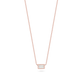 Teeny Baguette Diamond Necklace