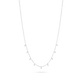 Teeny Dangling Diamond Bead Chain Necklace