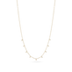 Teeny Dangling Diamond Bead Chain Necklace