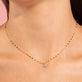Teeny Diamond Evil Eye Choker