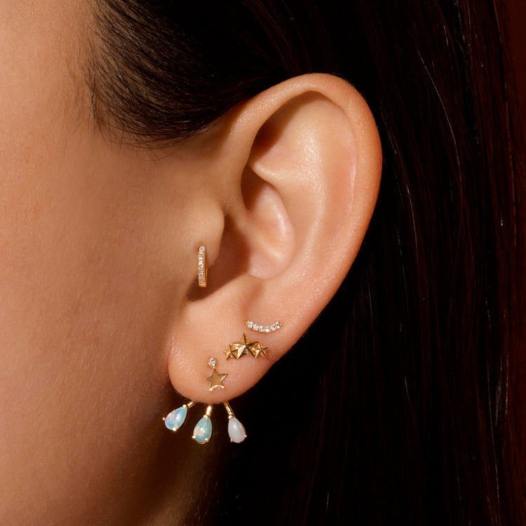 Teeny Diamond Fallen Star Studs