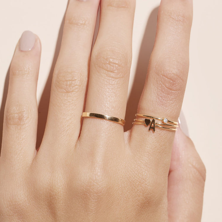Teeny Heart Ring – STONE AND STRAND
